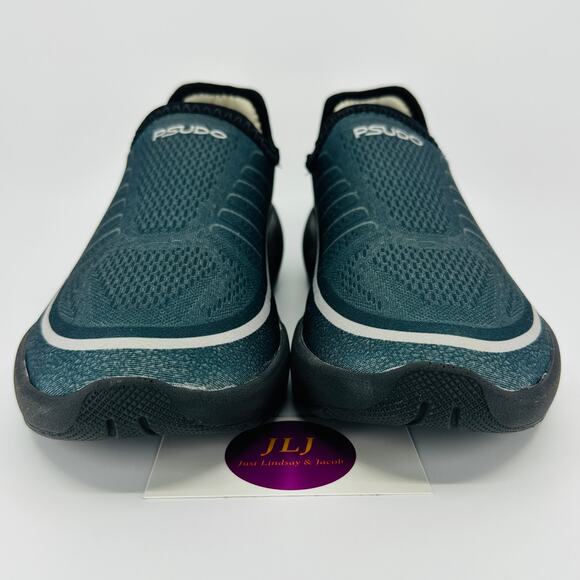 Psudo Men's Racer Sport Slip On Sneaker Shoes Black Made in USA Size 9 - Picture 2 of 12